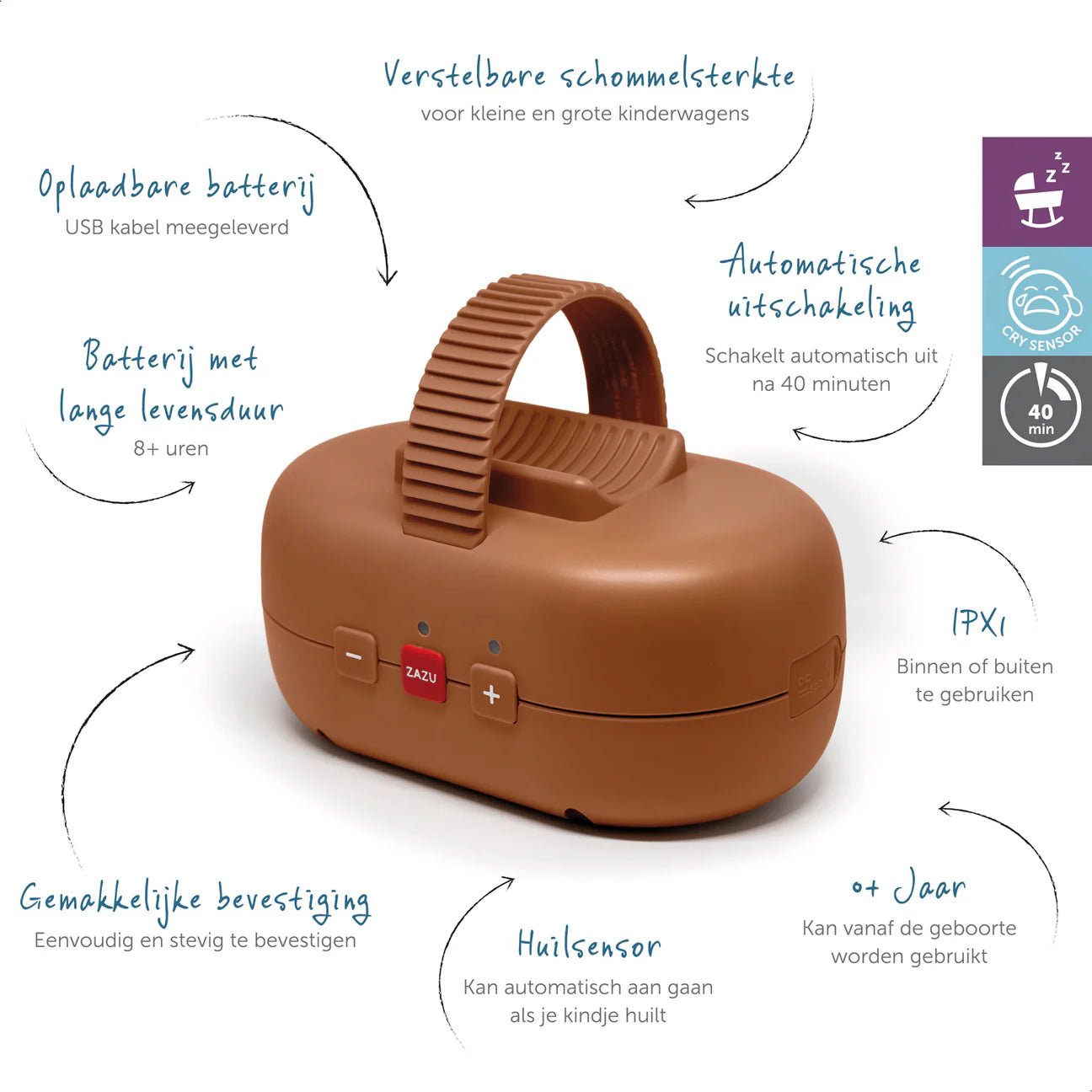 Robby Baby Rocker - Bruin - Casteleyn