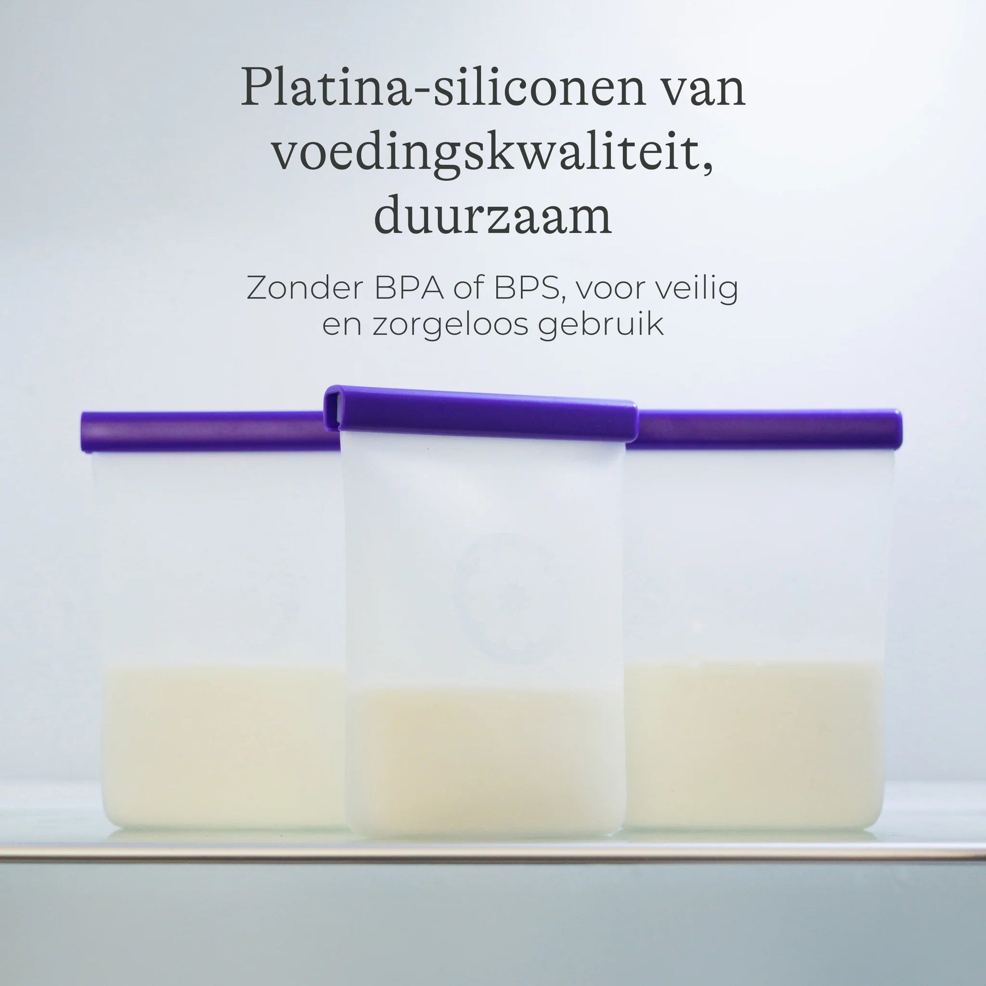 Siliconen zakjes voor het bewaren van moedermelk - Casteleyn