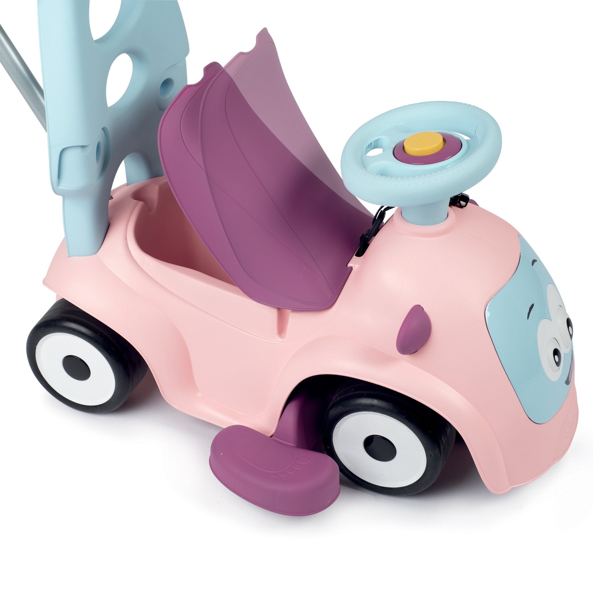 Smoby Maestro 3-in-1 Loopauto – Roze - Casteleyn