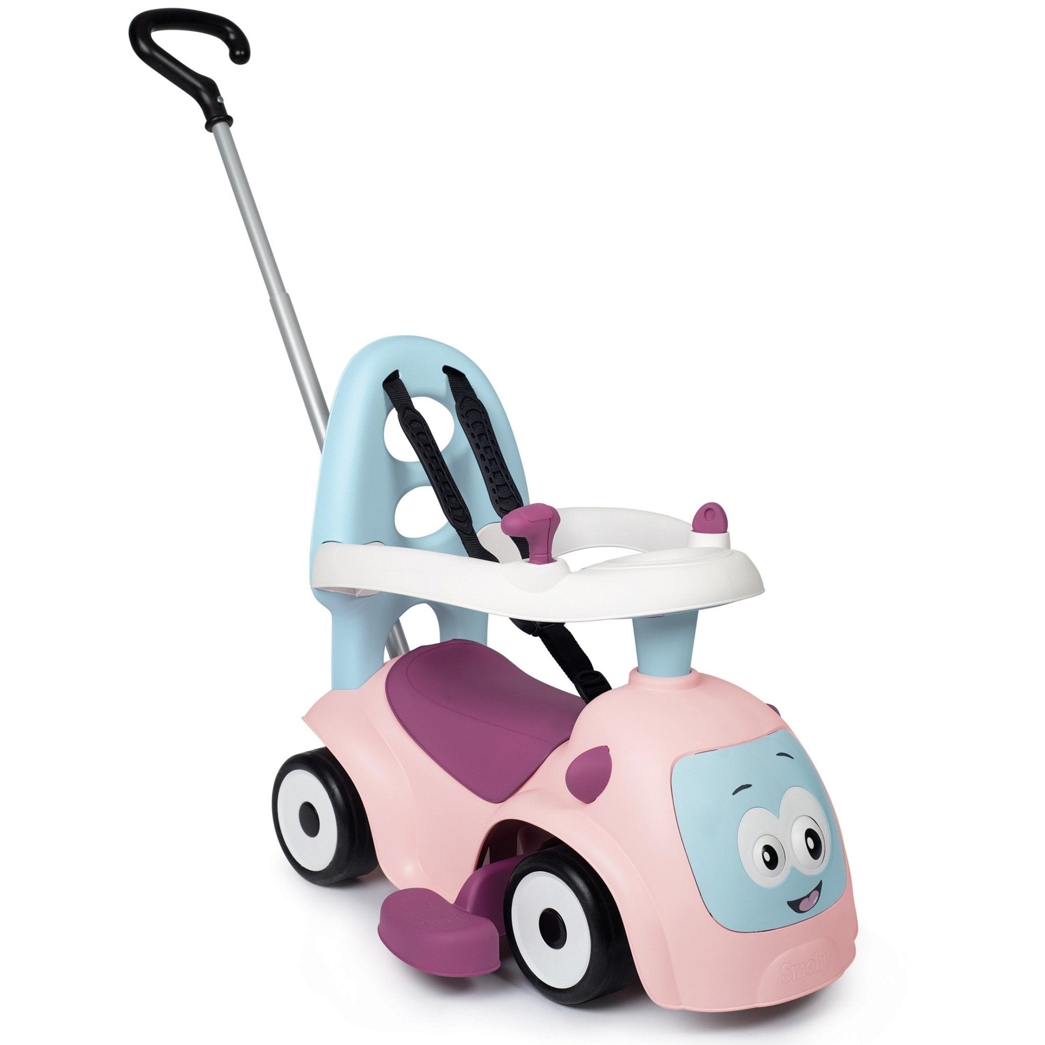 Smoby Maestro 3-in-1 Loopauto – Roze - Casteleyn