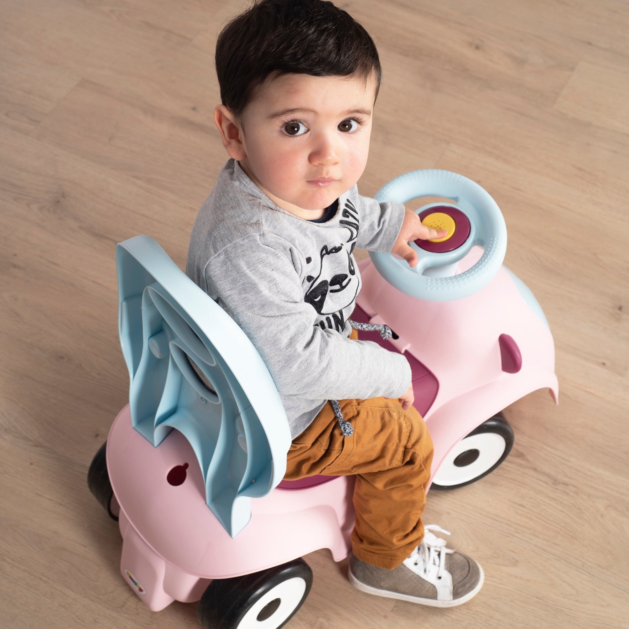 Smoby Maestro 3-in-1 Loopauto – Roze - Casteleyn