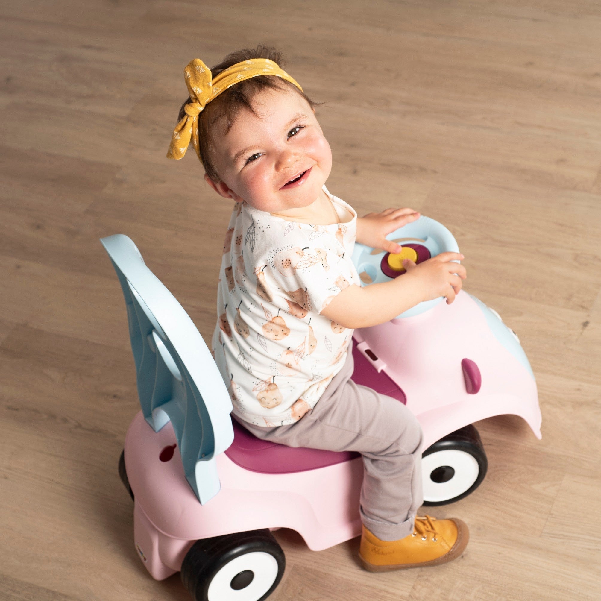Smoby Maestro 3-in-1 Loopauto – Roze - Casteleyn