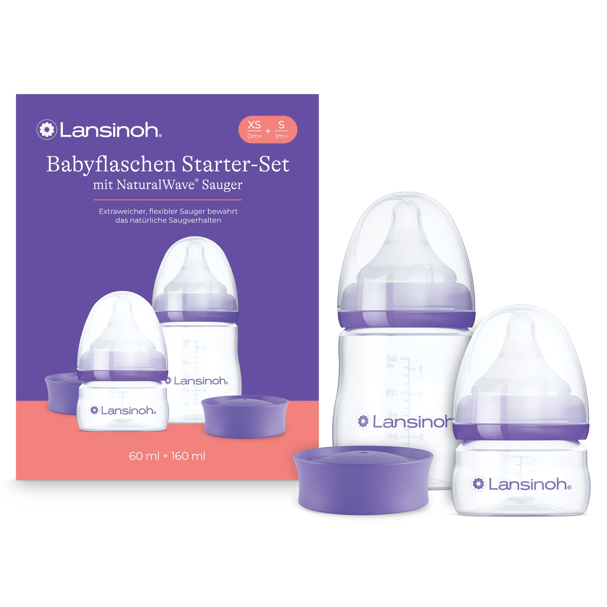 Starter-Set pasgeborenen Drinkflessen met NaturalWave® - spenen - Casteleyn