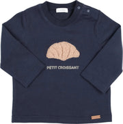 T-shirt lange mouw Aerodoux Petit Croissant Navy - Casteleyn