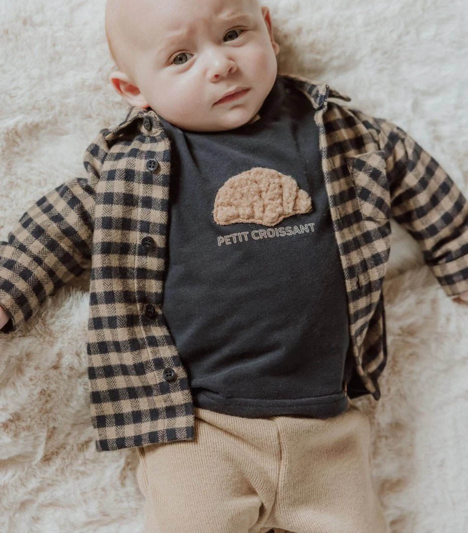 T-shirt lange mouw Aerodoux Petit Croissant Navy - Casteleyn