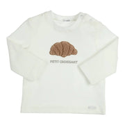 T-shirt lange mouw Aerodoux Petit Croissant Off White - Casteleyn