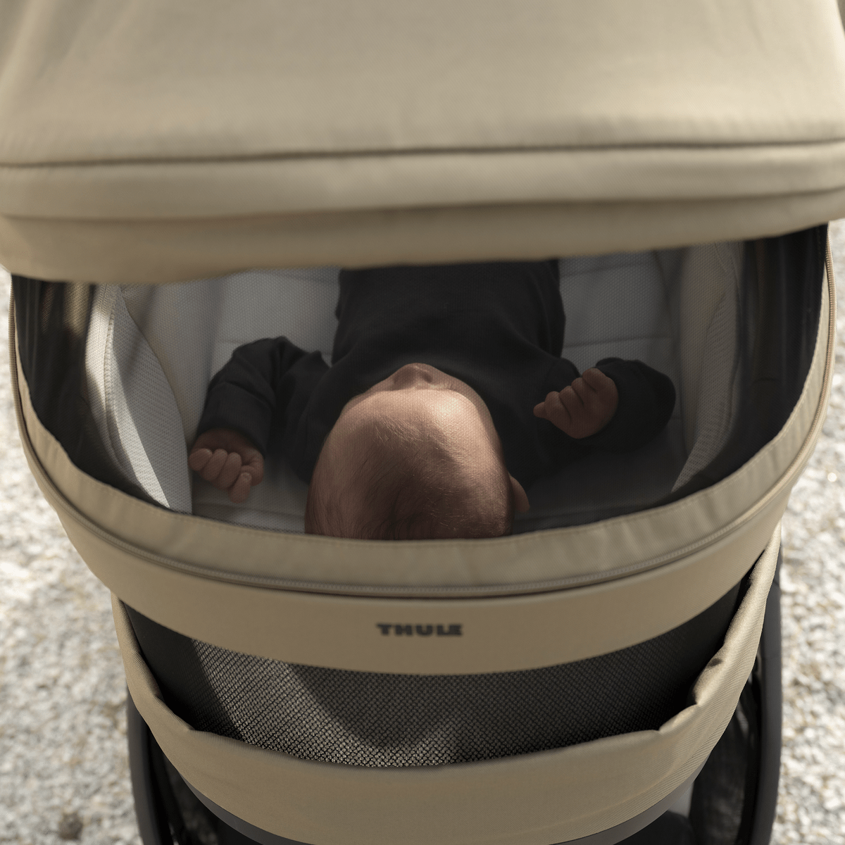 Thule Charm 2 in 1 + Thule Maple pasgeborene bundel Faded Khaki - Casteleyn