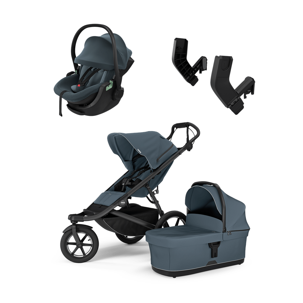 Thule Urban Glide 3 + Thule Maple pasgeborene bundel - Donkerblauw - Casteleyn