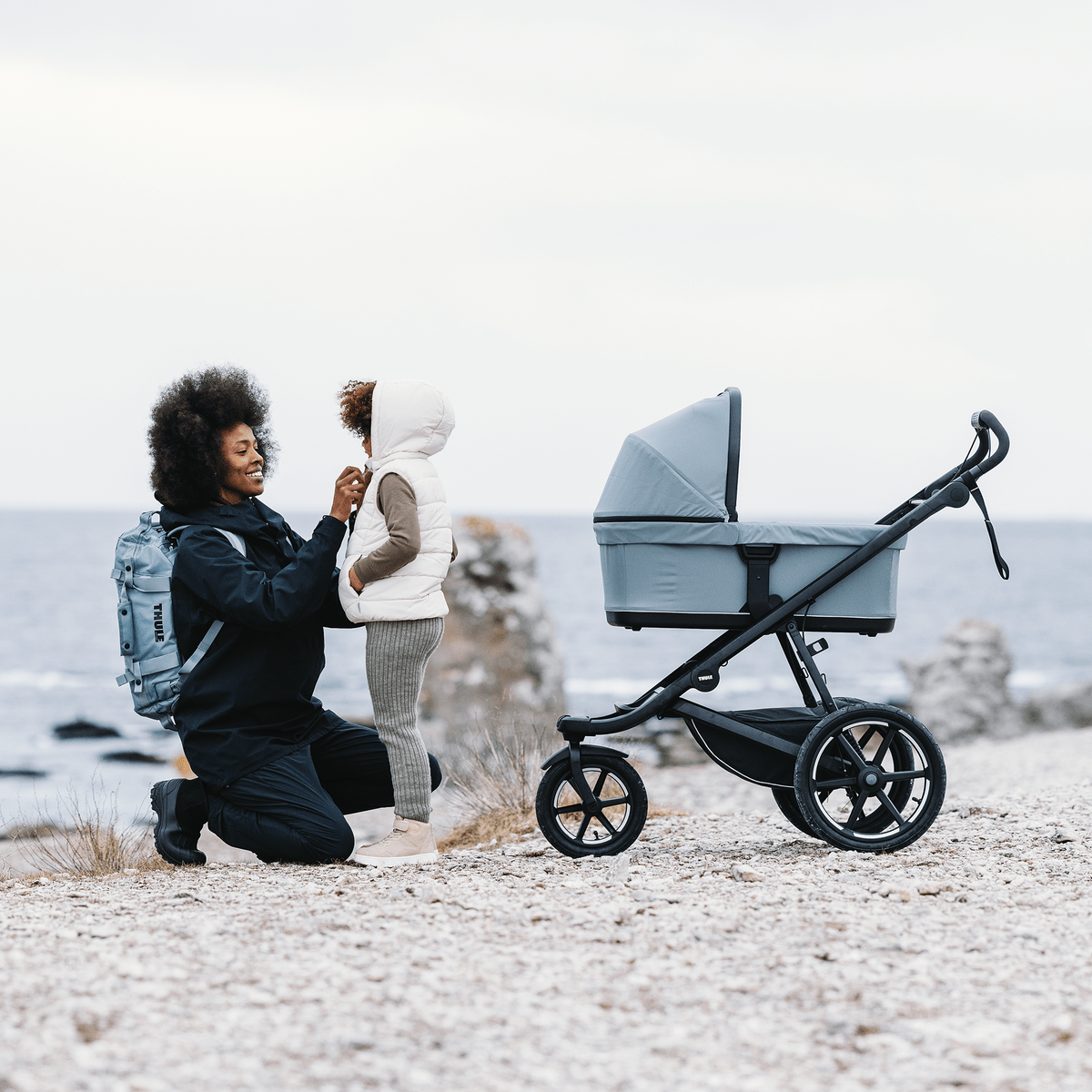Thule Urban Glide 3 + Thule Maple pasgeborene bundel - Tinted Taupe - Casteleyn