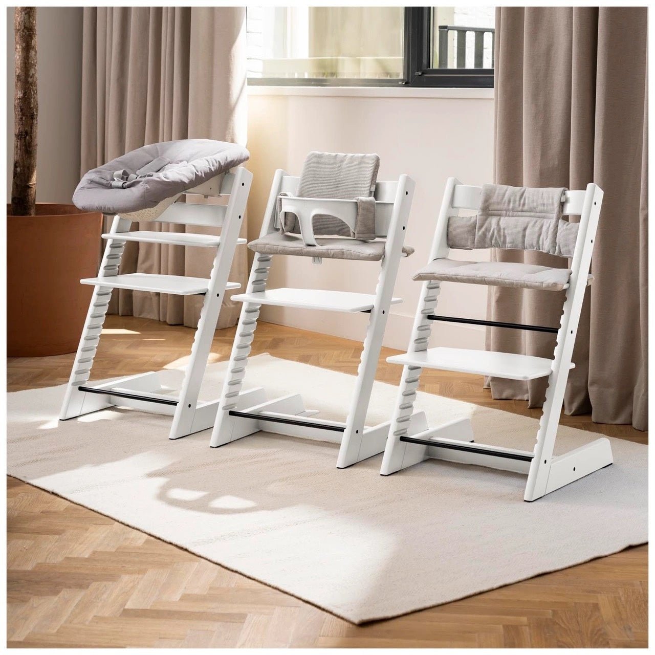 Tripp Trapp® Meegroeistoel - Wit – Inclusief Babyset & Newbornset - Casteleyn