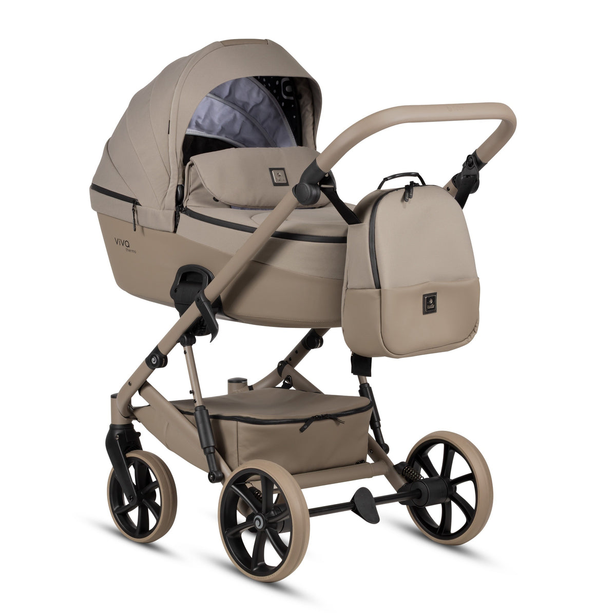 Tutis Viva 6+ Essential 2-in-1 Kinderwagen – Warm Grey - Casteleyn