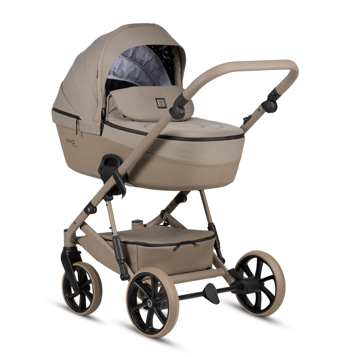 Tutis Viva 6+ Essential 2-in-1 Kinderwagen – Warm Grey - Casteleyn