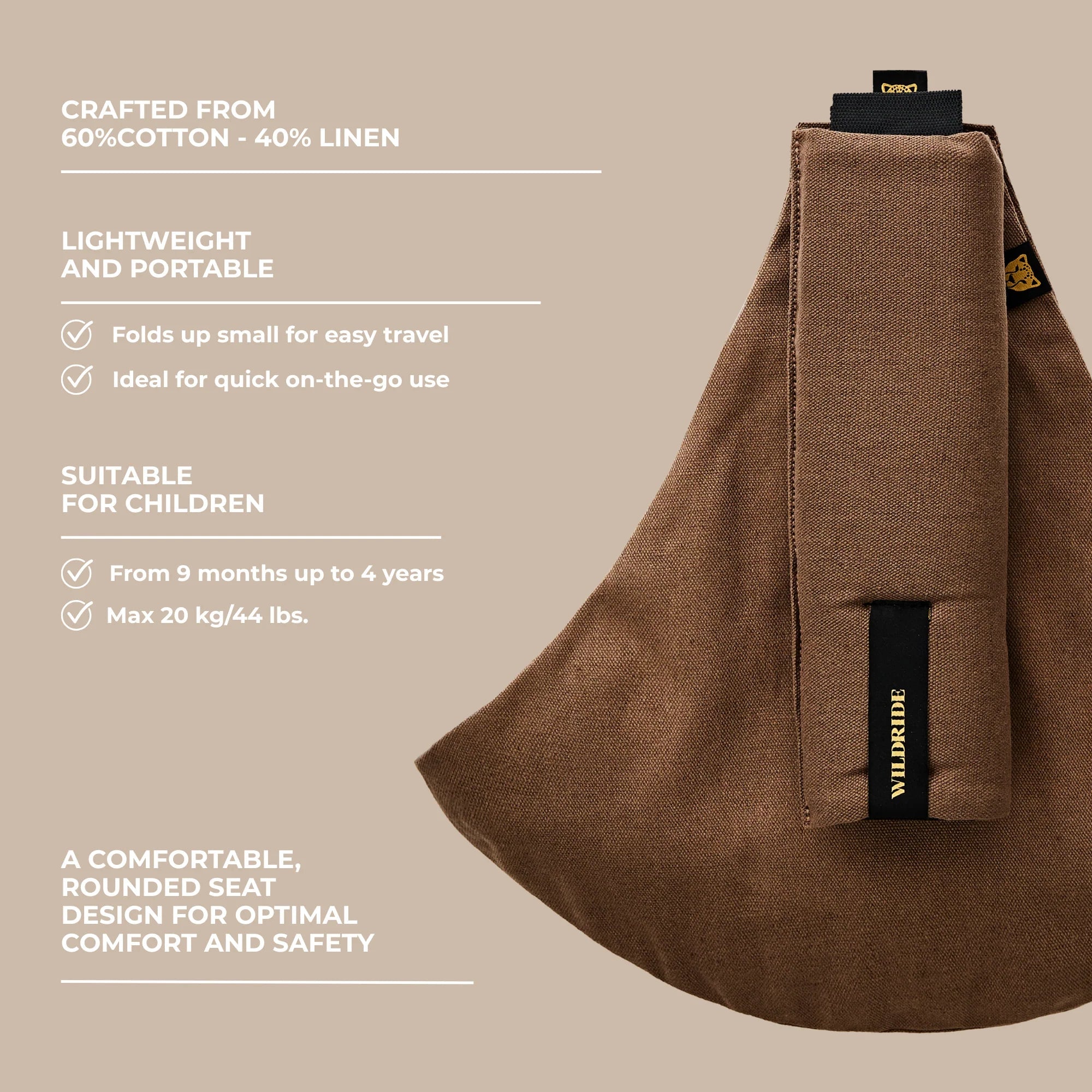 Wildride Linen Brown - Casteleyn
