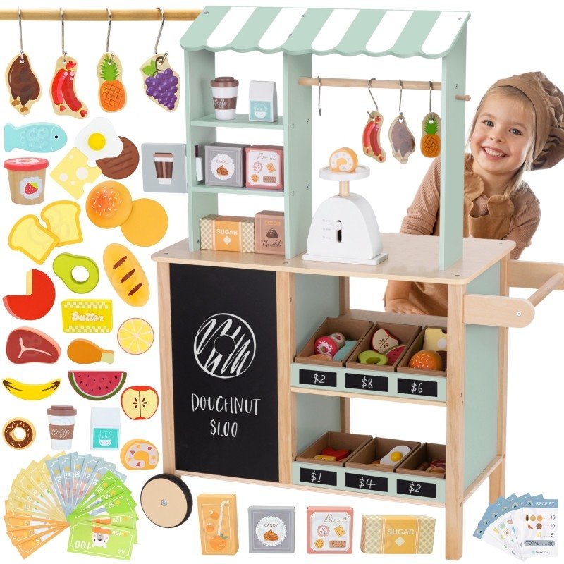 Woopie Grote Houten Foodtruck Marktkraam – 73-delig - Casteleyn