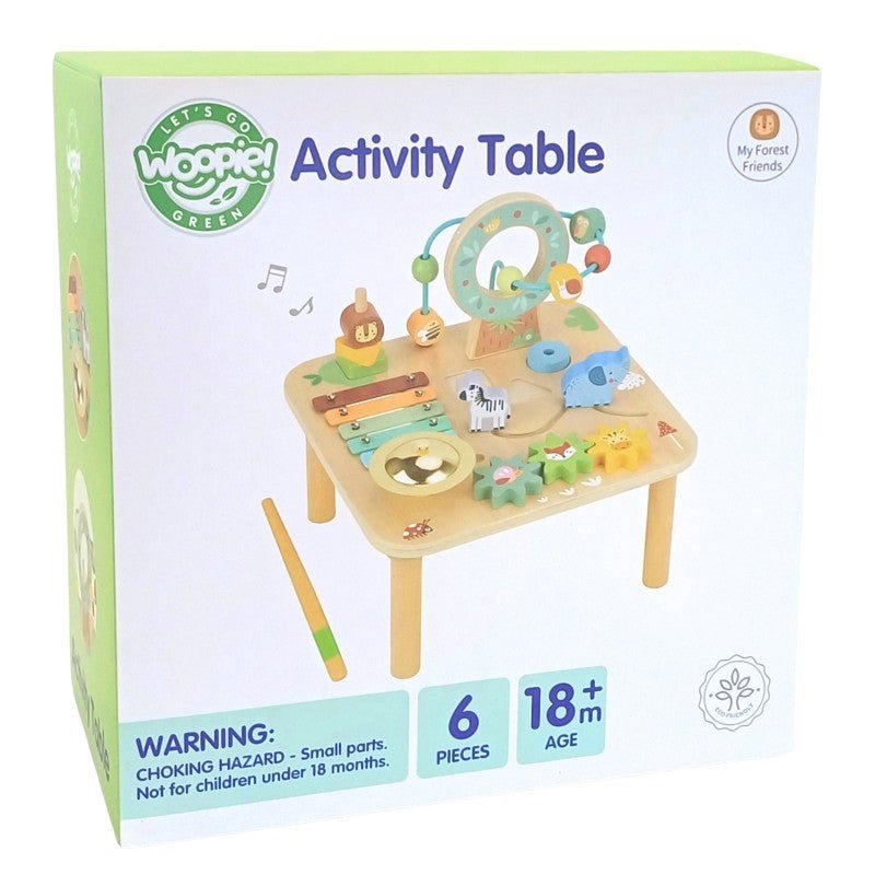Woopie Houten Activiteitentafel 5-in-1 – Muzikaal Sensorisch Speelgoed - Casteleyn
