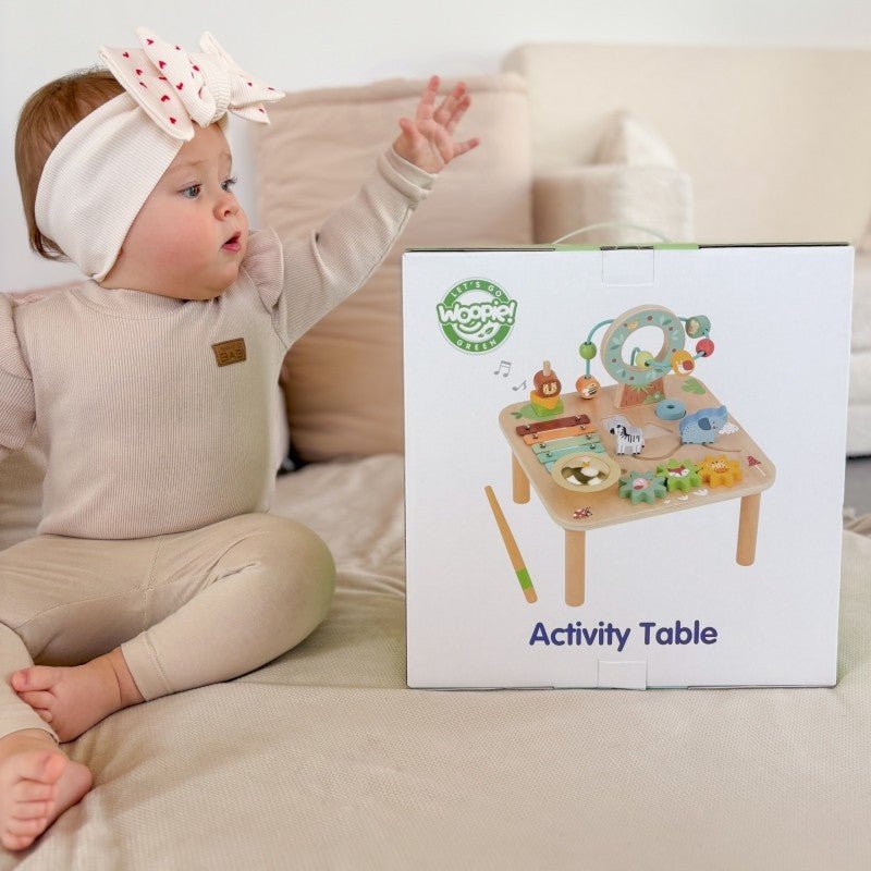Woopie Houten Activiteitentafel 5-in-1 – Muzikaal Sensorisch Speelgoed - Casteleyn