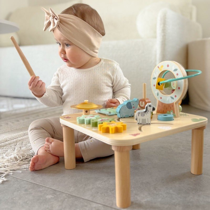 Woopie Houten Activiteitentafel 5-in-1 – Muzikaal Sensorisch Speelgoed - Casteleyn