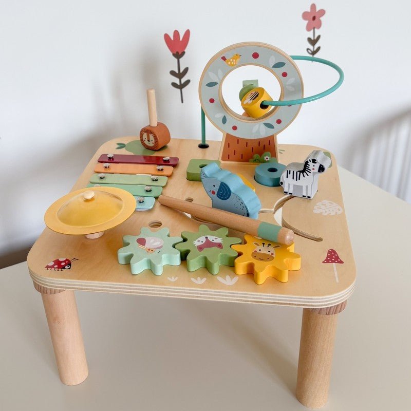 Woopie Houten Activiteitentafel 5-in-1 – Muzikaal Sensorisch Speelgoed - Casteleyn