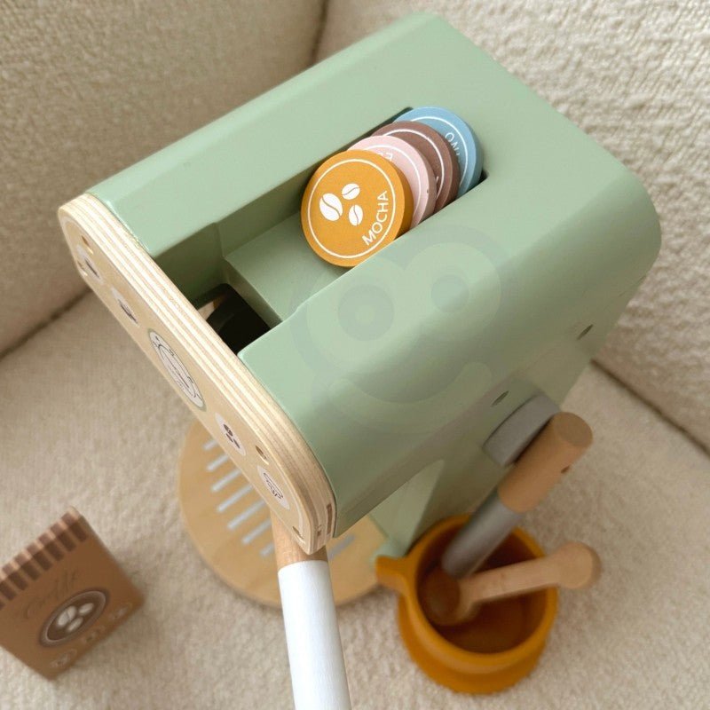 Woopie Houten Koffiezetapparaat Speelset – 25-delige Barista Set - Casteleyn